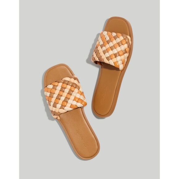 Madewell 'The Suzi' Slide Sandal in Multi Woven Leather                      360 - Picture 2 of 14
